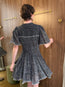Daynia Dress Black Ecru