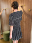 Daynia Dress Black Ecru