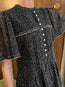 Daynia Dress Black Ecru