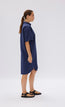 Chiara Short Sleeve Shirt Dress Navy