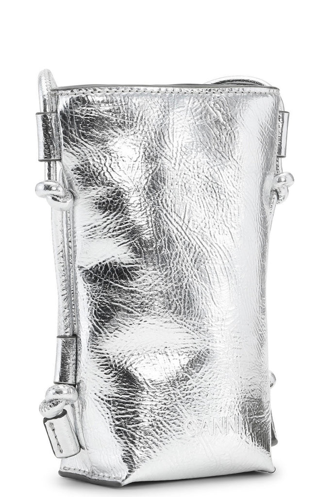 Ganni Bou Bag Crossbody Metallic