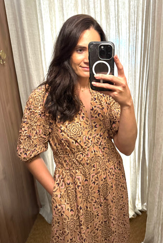 Kara Dress Golden Flora