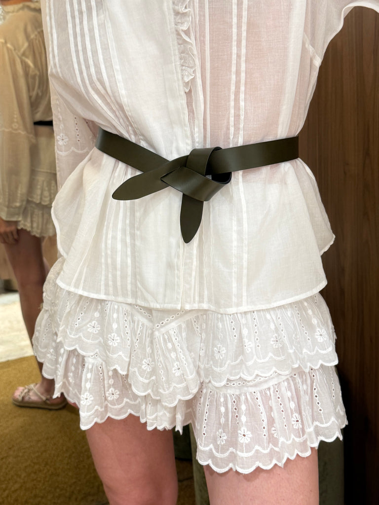 Lecce Reversible Belt Khaki Black