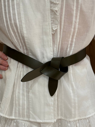 Lecce Reversible Belt Khaki Black