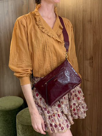 Nessah Crossbody Bag Burgundy