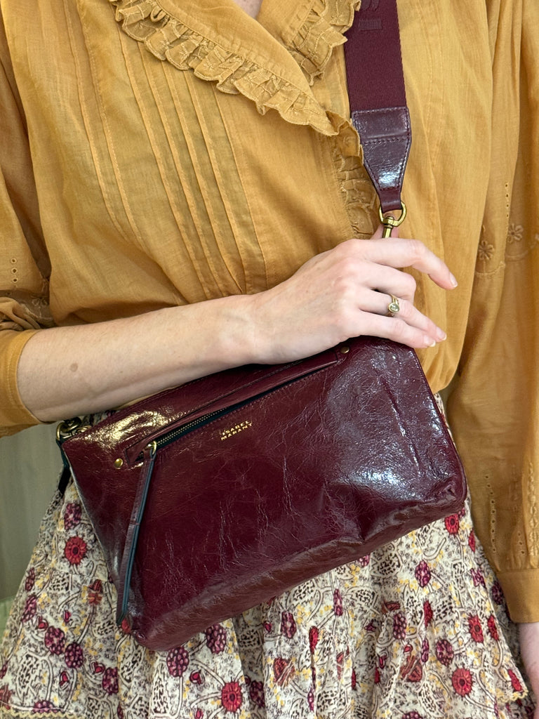 Nessah Crossbody Bag Burgundy