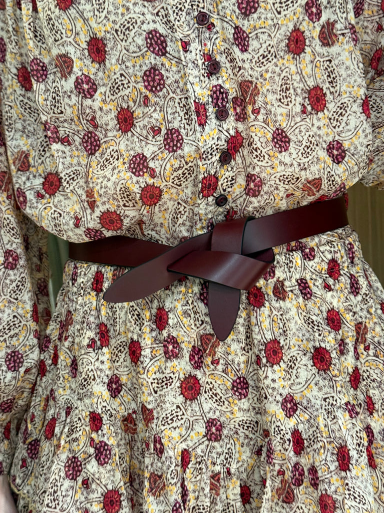 Lecce Belt Burgundy