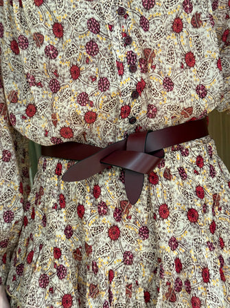 Lecce Belt Burgundy