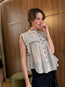Dersia Top Ecru Black