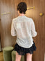 Maria Blouse Ecru Black