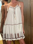 Flo Dress Ecru Ochre