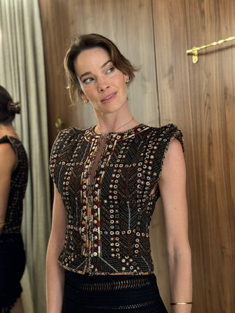 Cerza Gilet Faded Black