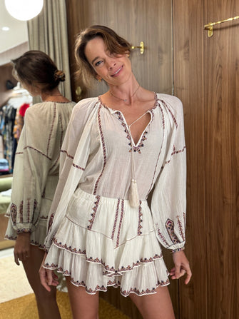 Fernanda Top Ecru Ochre