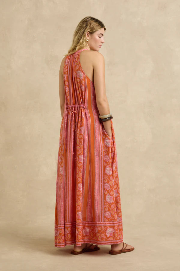 Isha Dress Spring Daisy Crimson
