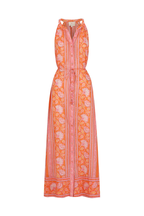 Isha Dress Spring Daisy Crimson