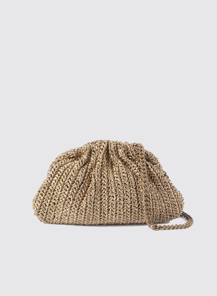 Game Crochet Bag Gold Glow