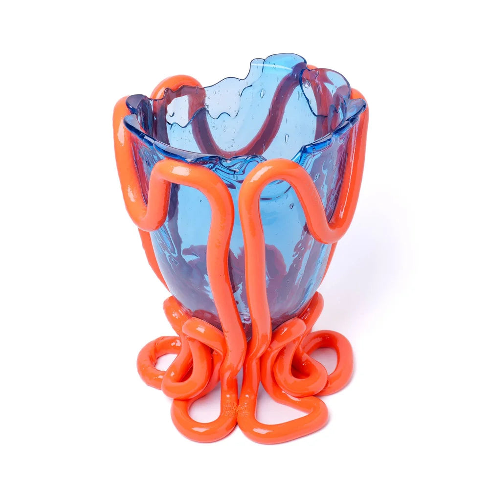 Indian Summer Vase S Light Blue Matte Orange PRE-ORDER