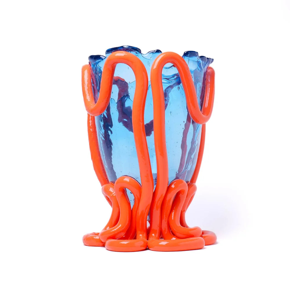 Indian Summer Vase S Light Blue Matte Orange PRE-ORDER