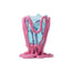 Indian Summer Vase M Aqua & Mauve