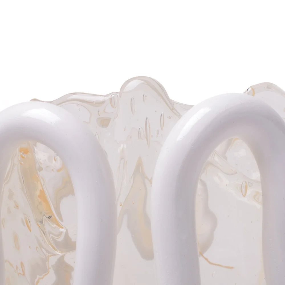 Indian Summer Vase M Clear White PRE-ORDER