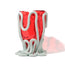 Indian Summer Vase S Red Matt Aqua PRE-ORDER