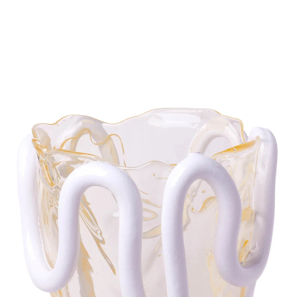 Indian Summer Vase M Clear White PRE-ORDER