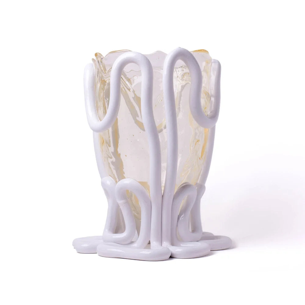 Indian Summer Vase M Clear White PRE-ORDER