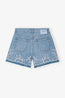 Broderie Anglaise Denim Shorts