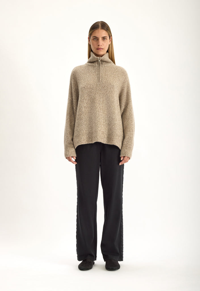 Rock Sweater Jute Fleck