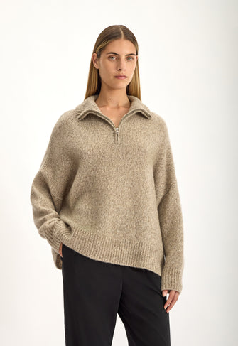 Rock Sweater Jute Fleck