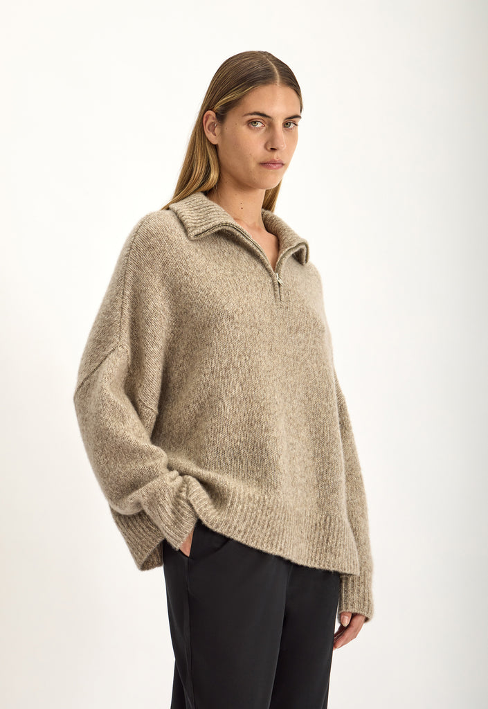 Rock Sweater Jute Fleck
