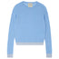 Contrast Crew Sweater Blue