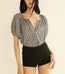 June Top Noir Gingham
