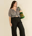 June Top Noir Gingham