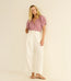 June Top Mulberry Gingham