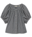 June Top Noir Gingham