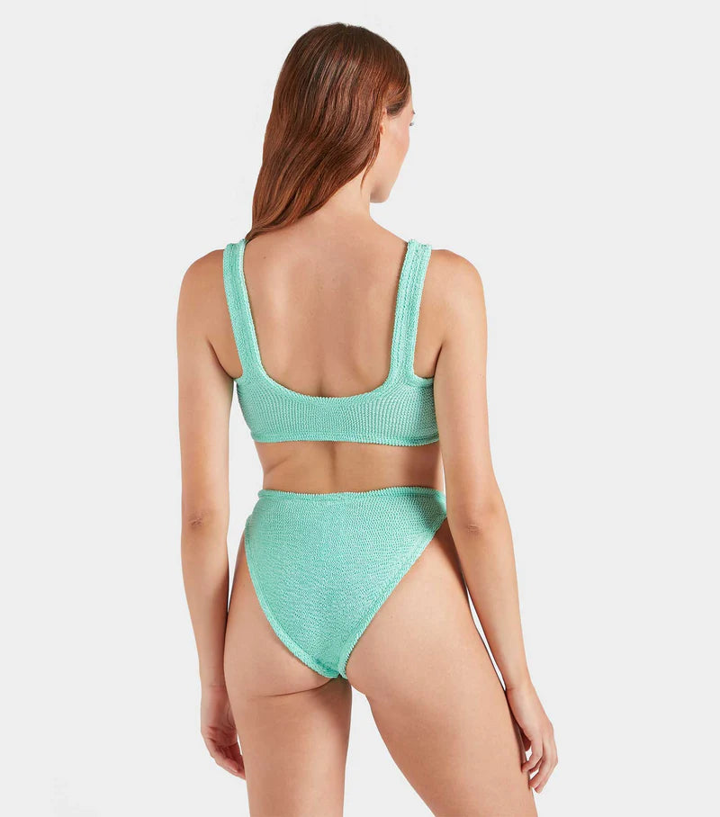 Julia Bikini Pearly Hoop Metallic Mint