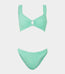 Julia Bikini Pearly Hoop Metallic Mint