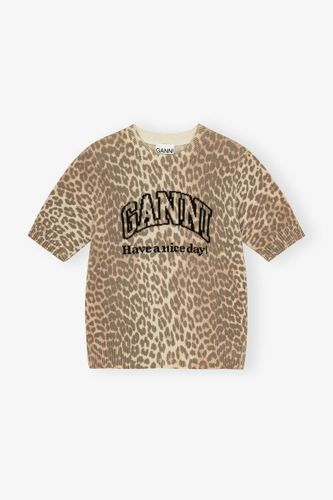 Wool Leopard T-Shirt