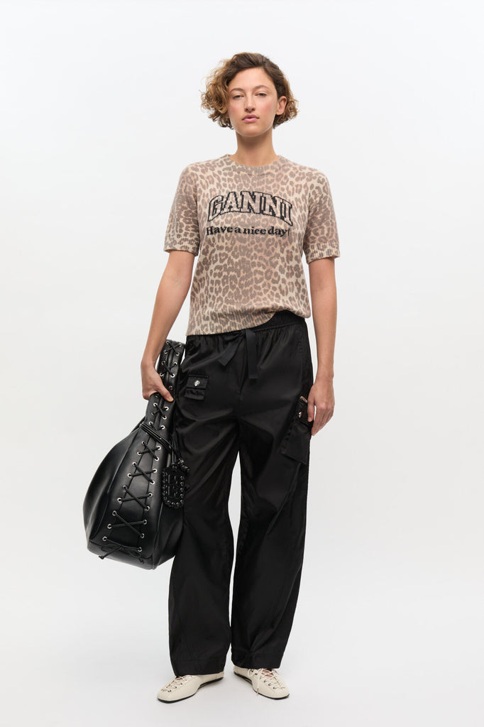 Wool Leopard T-Shirt