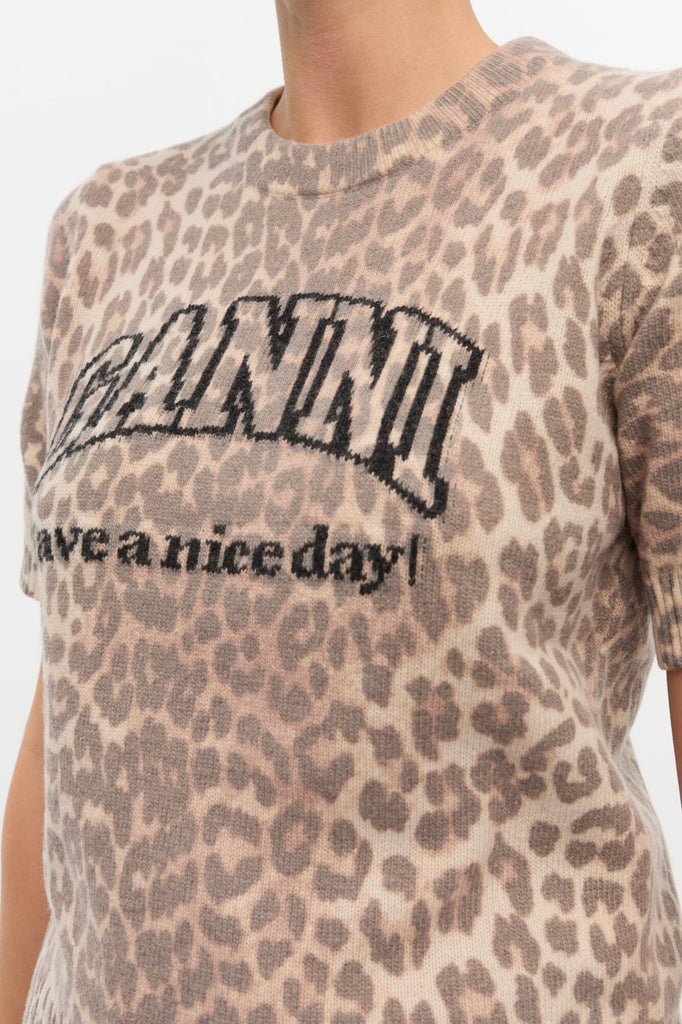 Wool Leopard T-Shirt