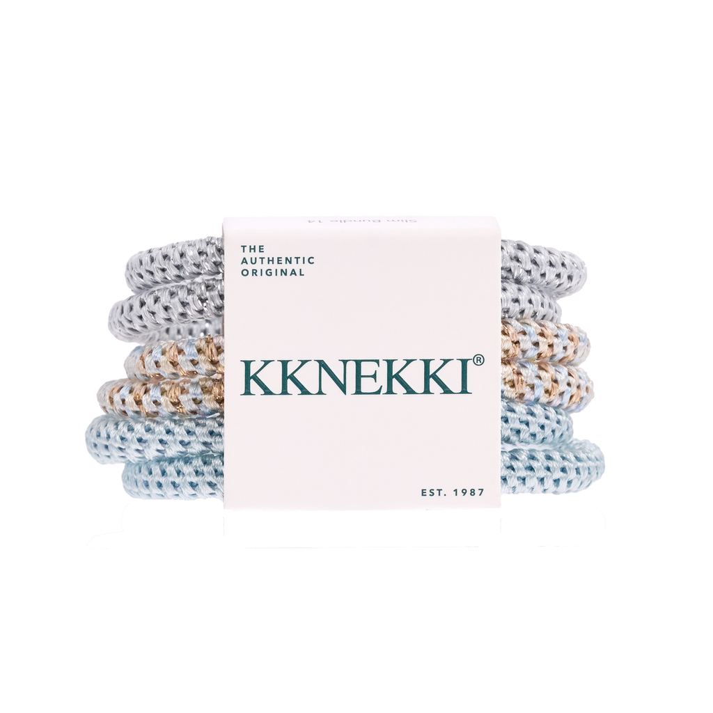KKNEKKI Hair Tie Slim Bundle 14