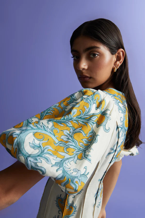 Paloma Pin Tuck Midi Dress