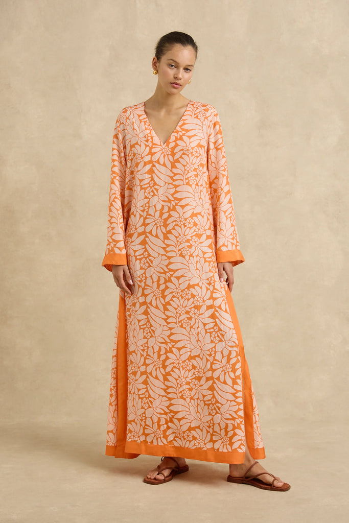 Leandra Dress Crocus Persimmon