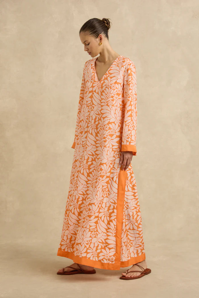 Leandra Dress Crocus Persimmon