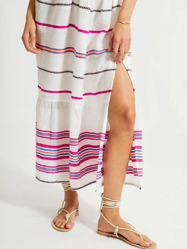 Leila Plunge Dress Zelele Orchid