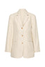 Leon Blazer Beige Pinstripe