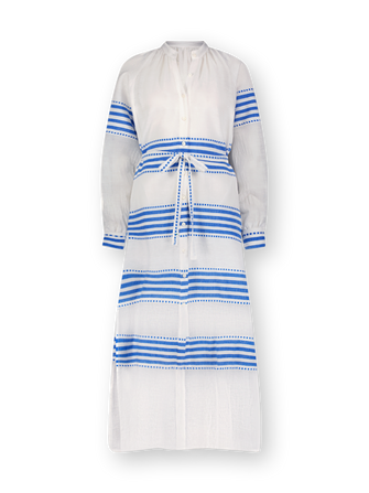 Makeda Button Up Dress Eshe Blue