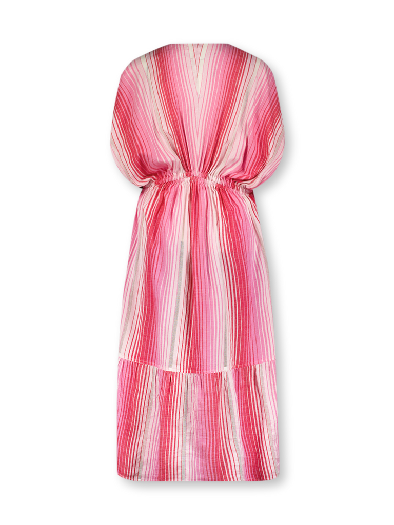 Leila Plunge Dress Fuchsia