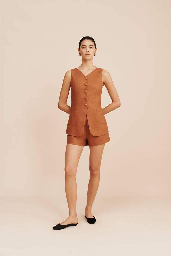 Perri Shorts Chestnut